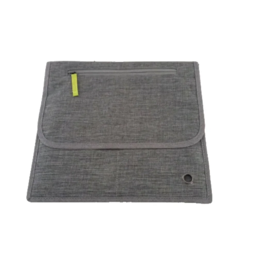So Mine Travel Organizer Carry Case Ash Gray Lime Tablet Device Bag New NIP